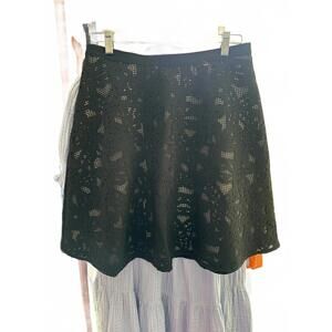 NWOT Ann Taylor Women's Black Lace Skirt Size 6